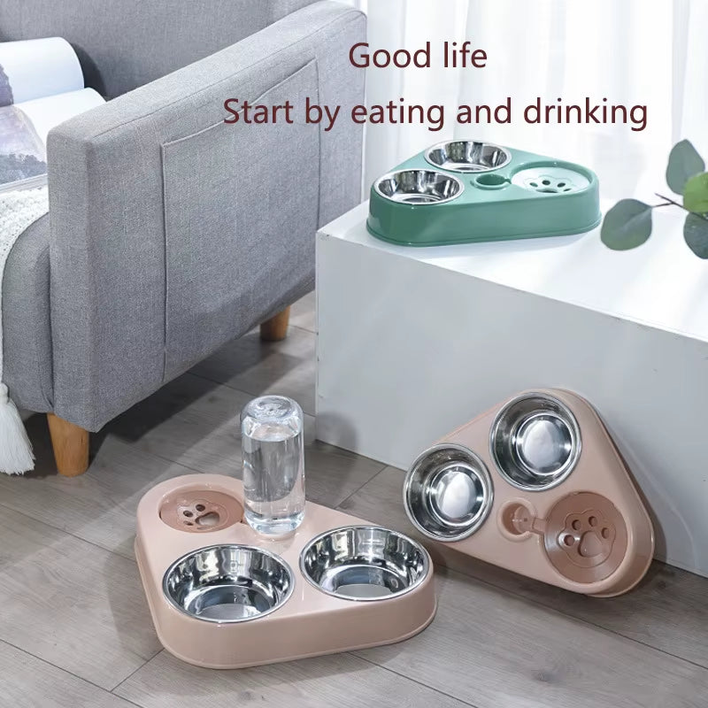 Pawmate Duoflow Feeder – Spill-Free Feeding & Hydration Station for Pets