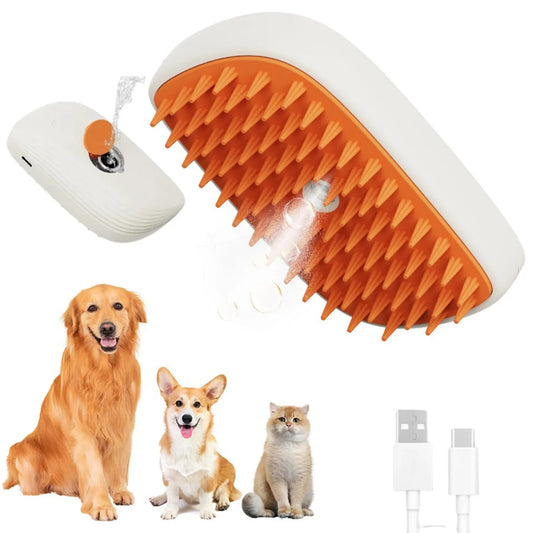 USB Rechargeable Pet Steam Comb