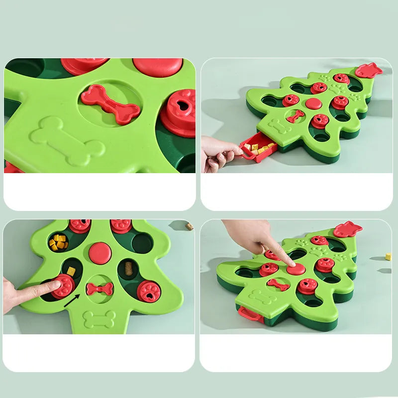 Christmas Tree Interactive Dog Bowl