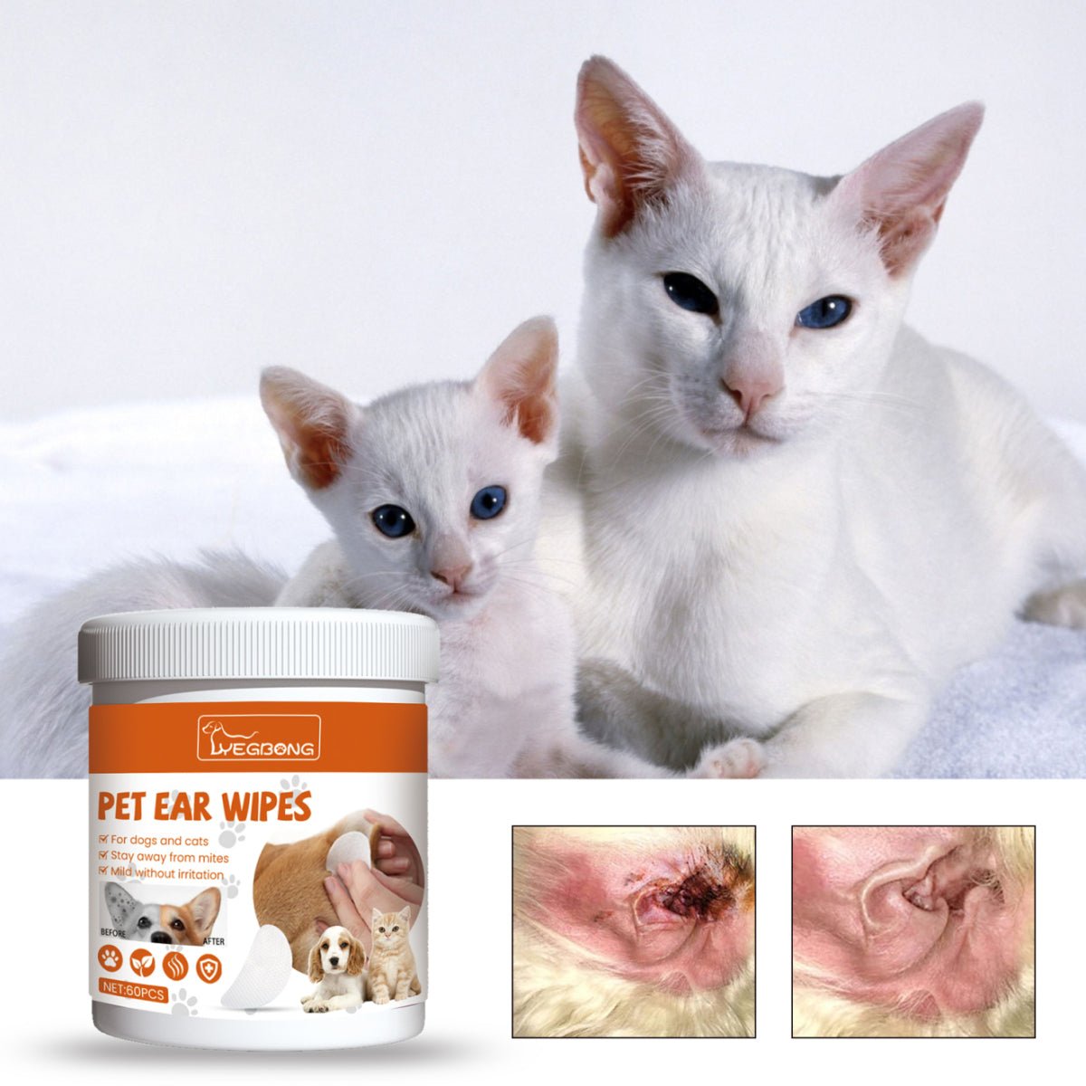 Pet Ear Cleaning Wipes