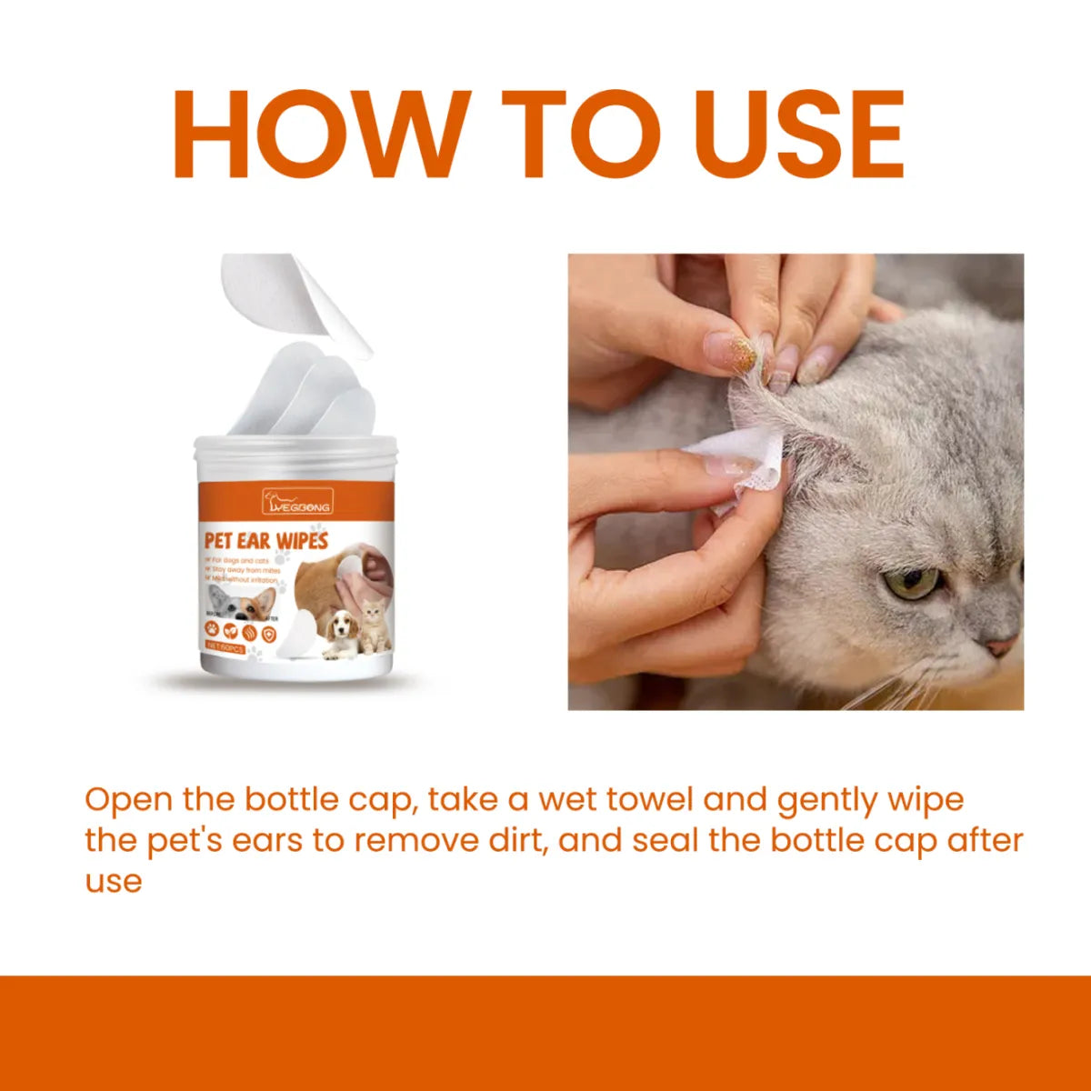Pet Ear Cleaning Wipes
