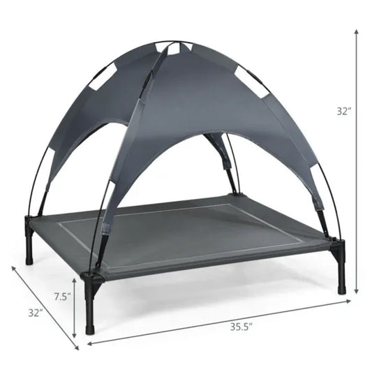 Dog Bed With UV Resistant Canopy