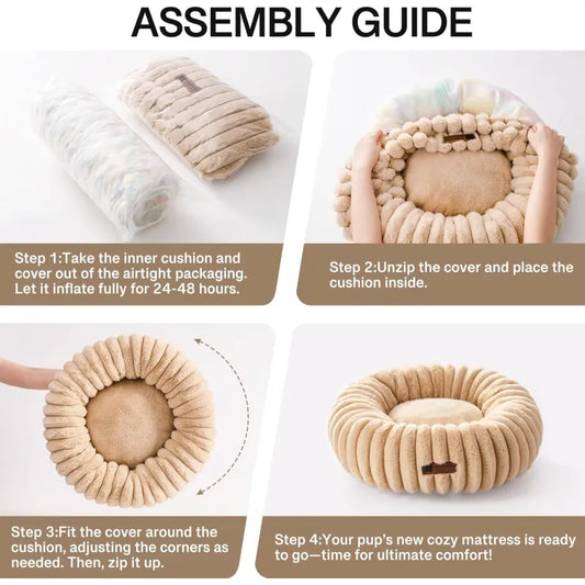 Washable Donut Cat Bed