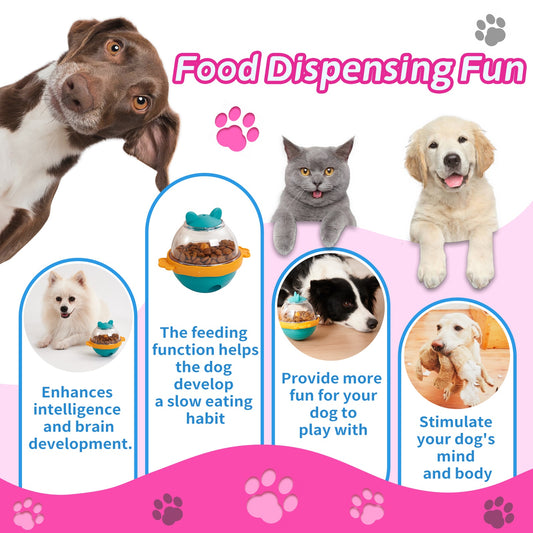 Interactive Dog Treat Ball Slow Feeder Toy