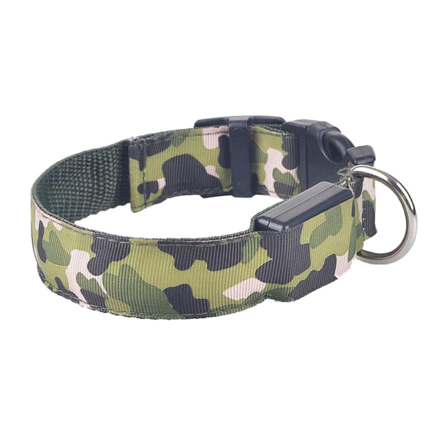 Camouflage Luminous LED Dog Collar