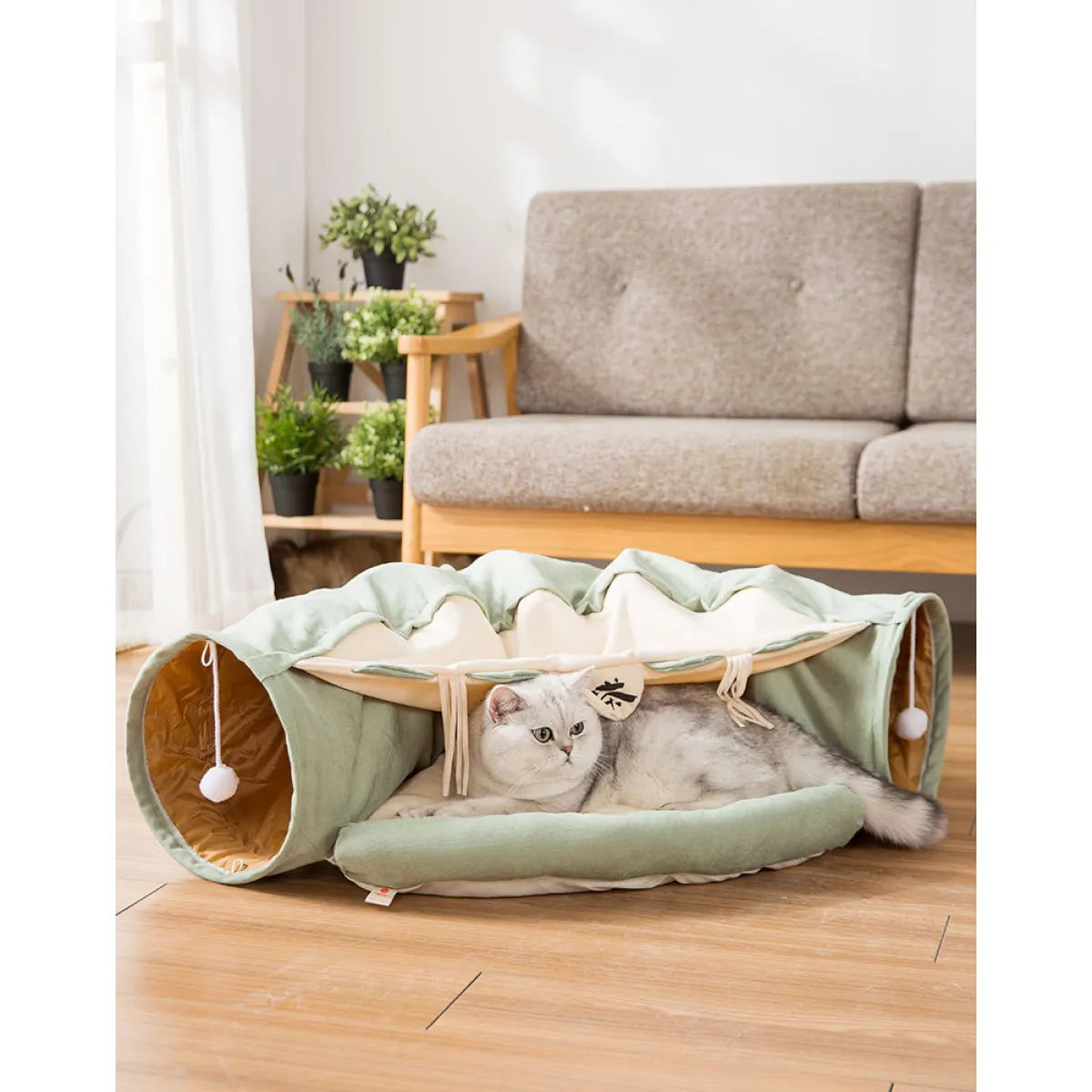 Durable Washable Collapsible Cat Tunnel