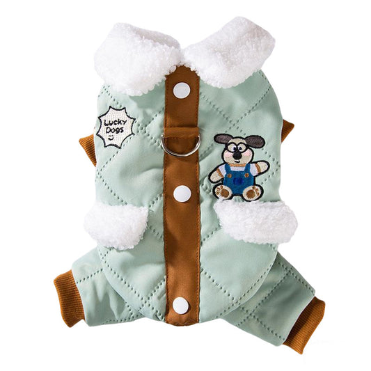 Thick Pocket Patch Pet Coat