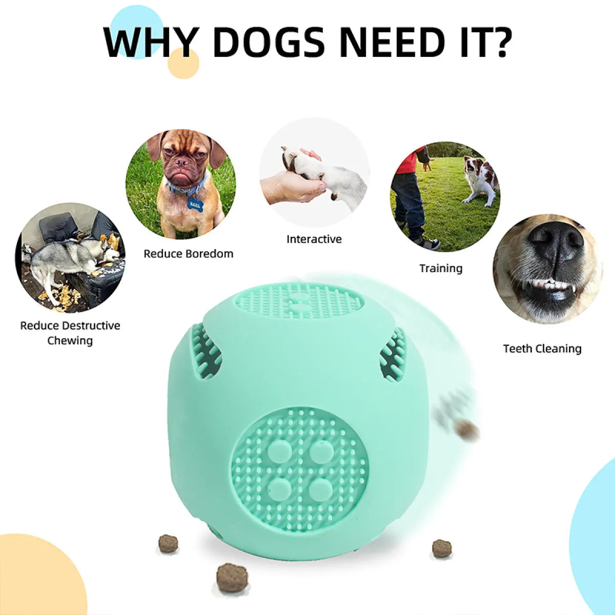 Silicone Dog Food Leak Toy