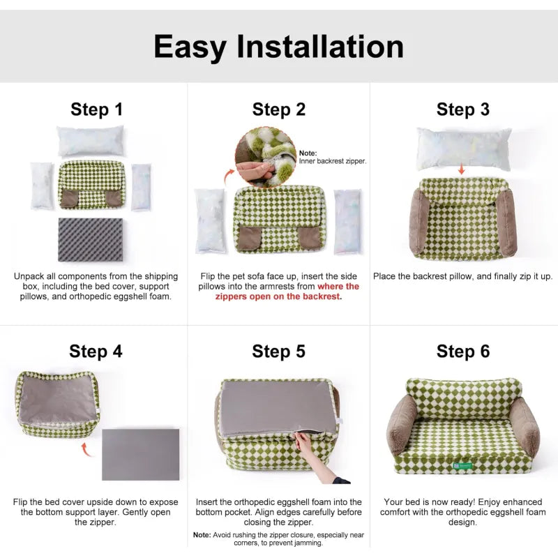 Orthopedic Sofa Dog Bed, Large