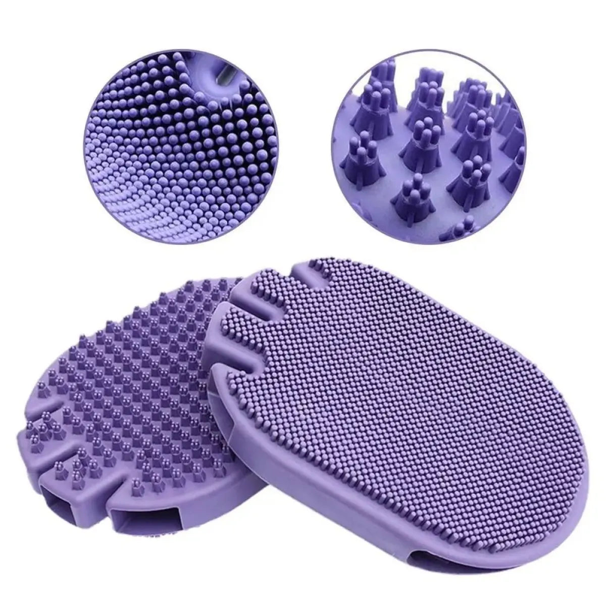 Dual-Sided Pet Shampoo Brush