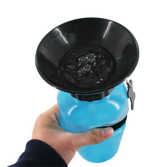 Portable Squeeze Dog and Cat Water Bottle with Travel Bowl