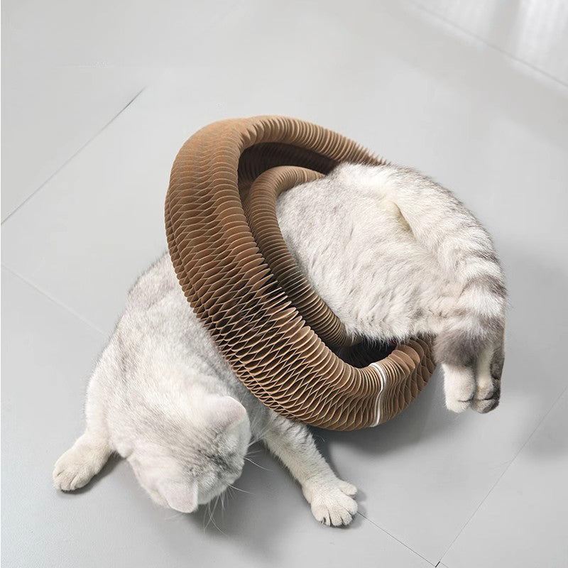 Accordion Cat Scratching Board Interactive Kitty Toy