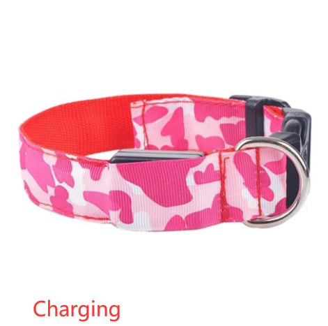 Camouflage Luminous LED Dog Collar