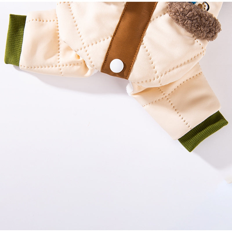 Thick Pocket Patch Pet Coat