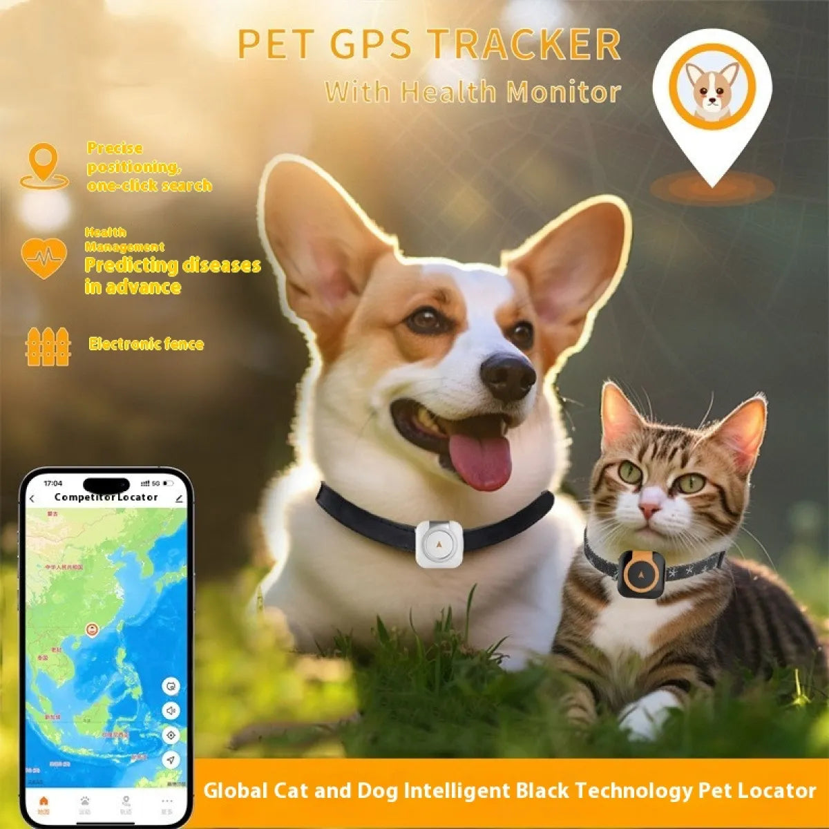 Pet GPS Locator Monitor