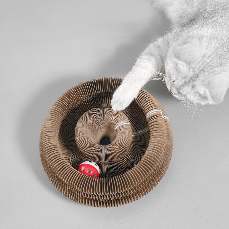 Accordion Cat Scratching Board Interactive Kitty Toy