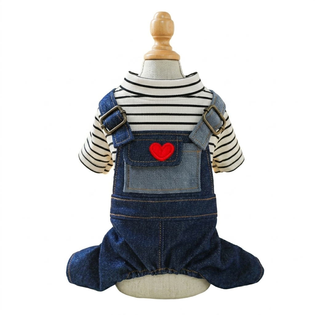 Vintage Heart Dog Outfit