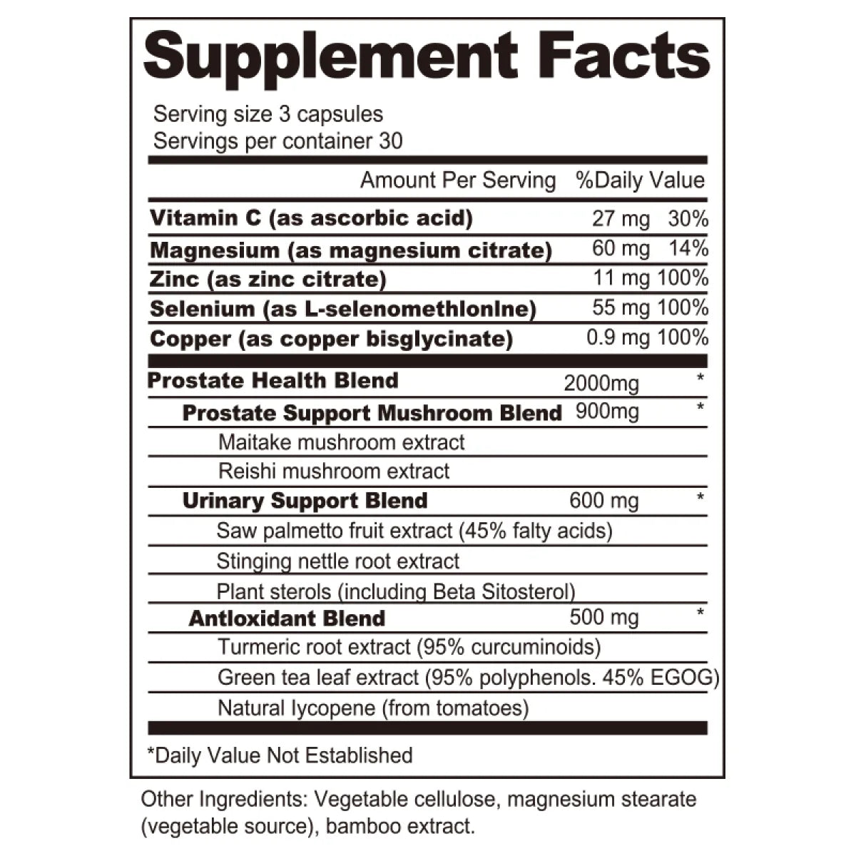 Prostate Health Urinary Support Capsules