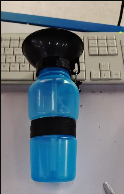 Portable Squeeze Dog and Cat Water Bottle with Travel Bowl