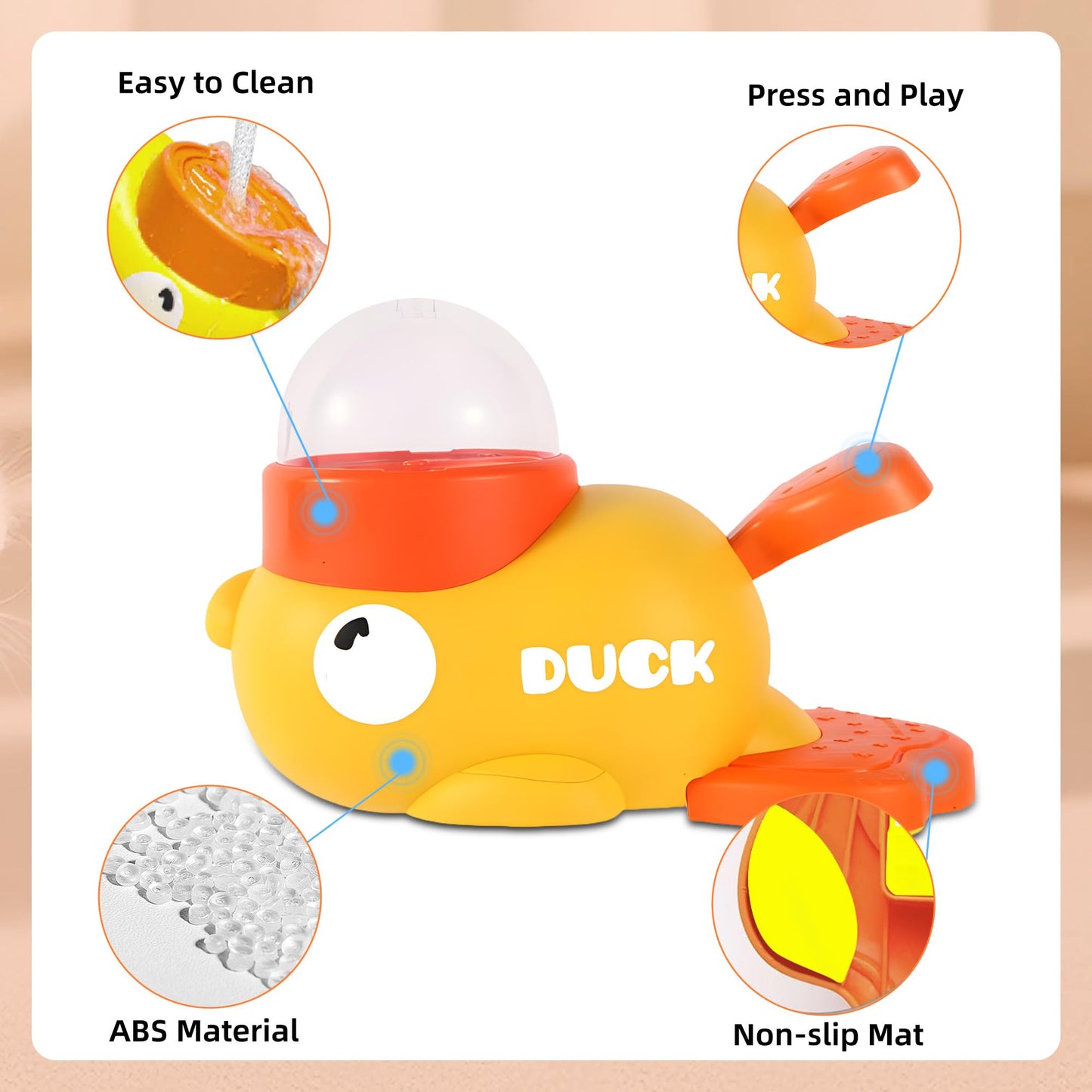 Duck Shape Interactive Dog Treat Dispenser Toy