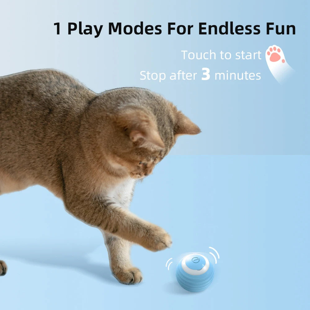 Smart Interactive Rolling Cat Ball Toy for Cats and Dogs