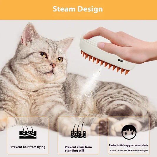 USB Rechargeable Pet Steam Comb