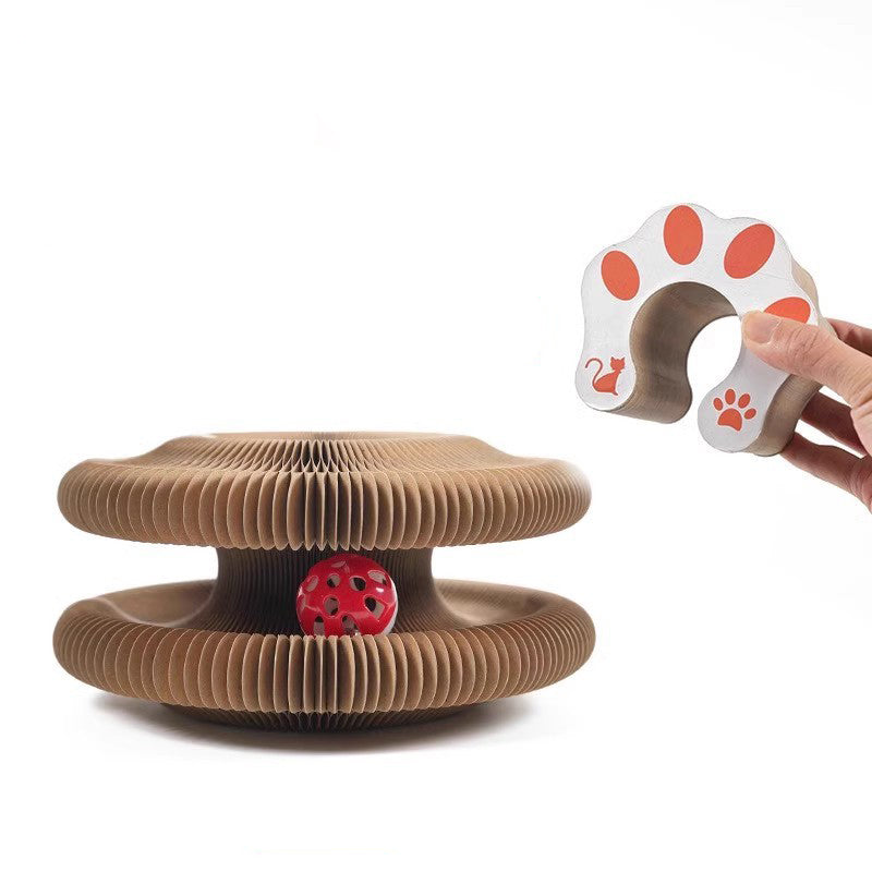 Accordion Cat Scratching Board Interactive Kitty Toy